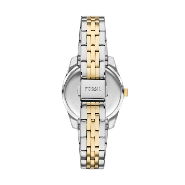 Fossil Scarlette Classic Silber Grün 32mm Quarz Damenuhr - ES5388