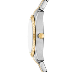 Fossil Scarlette Classic Silber Grün 32mm Quarz Damenuhr - ES5388