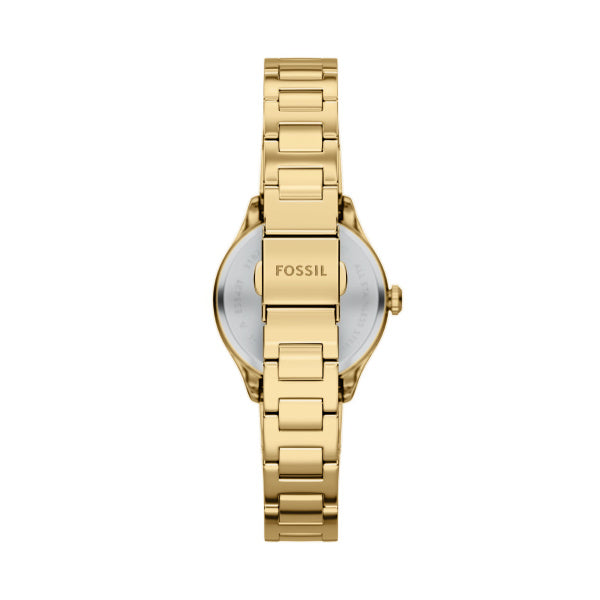 Fossil Gilmore Quarz 28 MM Edelstahl Damenuhr in Gold Silber - ES5421
