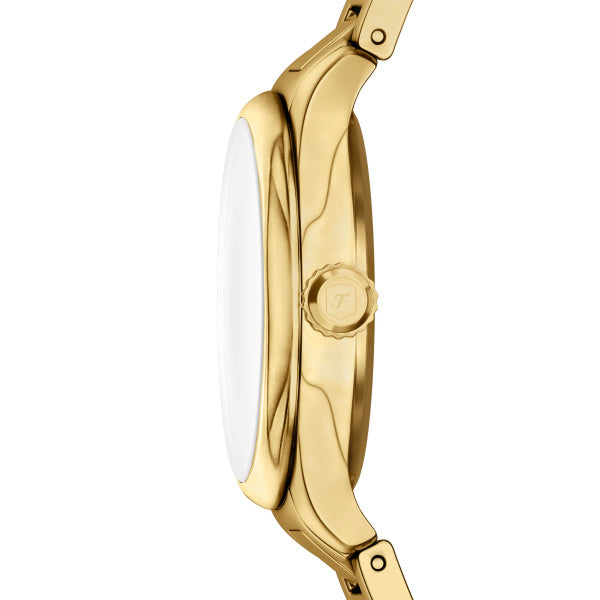 Fossil Gilmore Quarz 28 MM Edelstahl Damenuhr in Gold Silber - ES5421