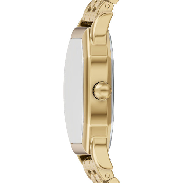 Fossil Harlow Quarz 27 mm Edelstahl Damenuhr in Gold/Schwarz - ES5433