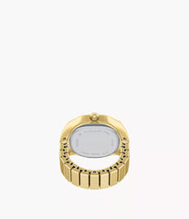 Fossil Harlow Ringuhr Damen Gold mit cremefarbenem Zifferblatt 17 mm – ES5446