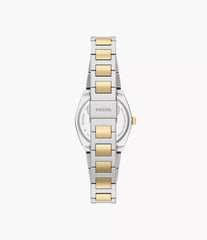 Fossil Everett Damenuhr Bicolor Schwarz Gold Silber 27 mm – ES5495