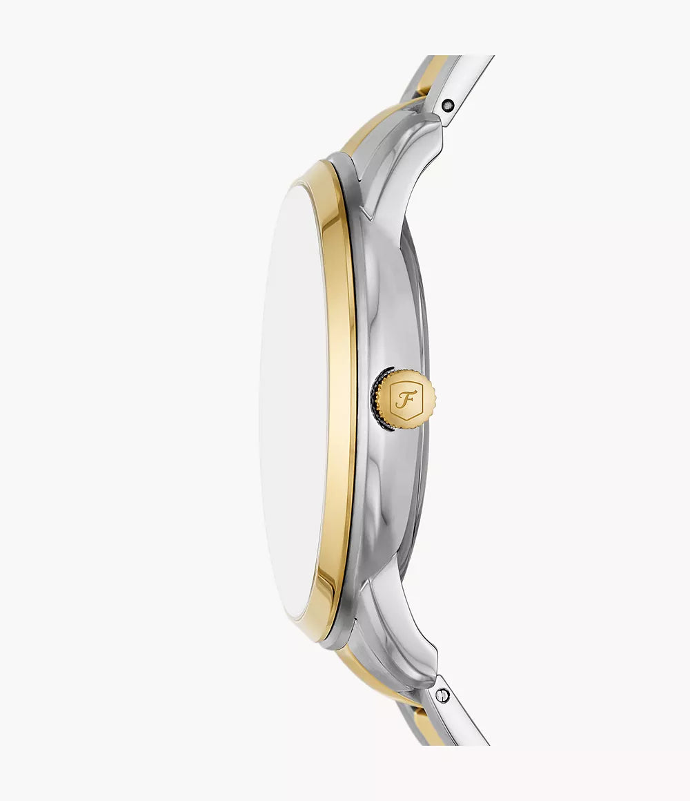 Fossil Neutra Moonphase Herrenuhr - Two-Tone Edelstahl - FS5906