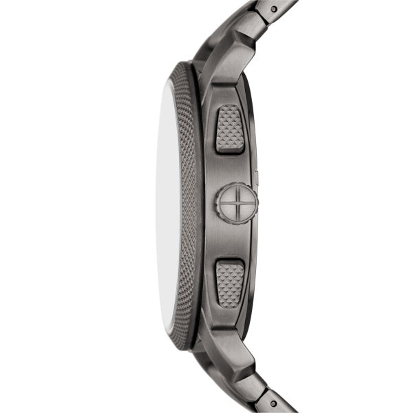 Fossil Machine Chronograph 44 MM Herrenuhr in Gunmetal Schwarz aus Edelstahl - FS6098