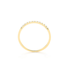 Facet Classic Memoirering in 750/18 Karat Gelbgold