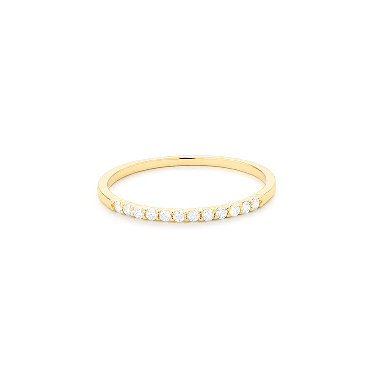 Facet Classic Memoirering in 750/18 Karat Gelbgold