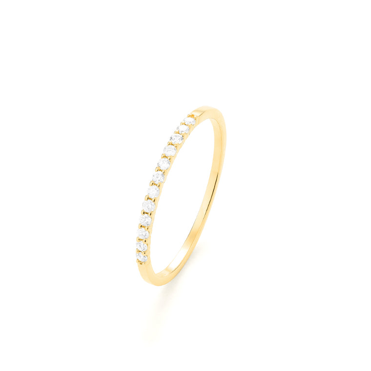 Facet Classic Memoirering in 750/18 Karat Gelbgold