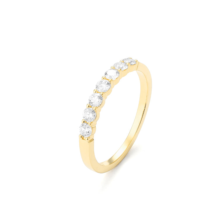 Facet Classic Memoirering in 750/18 Karat Gelbgold