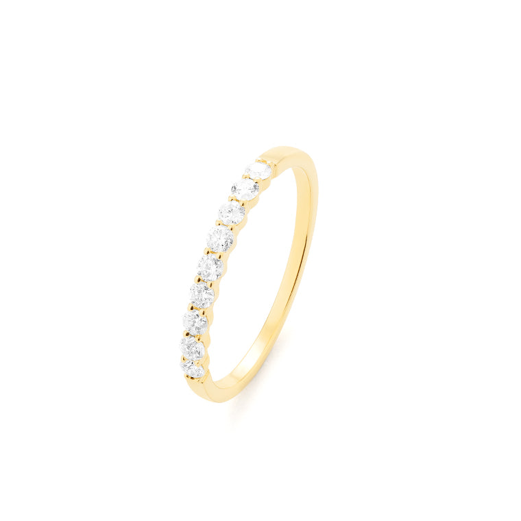 Facet Classic Memoirering in 750/18 Karat Gelbgold