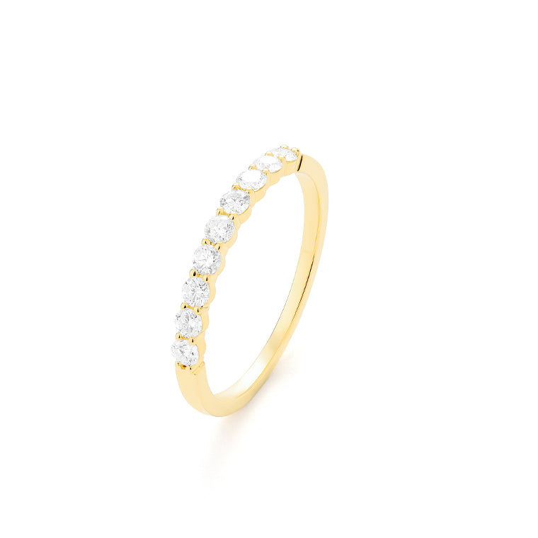 Facet Classic Memoirering in 750/18 Karat Gelbgold