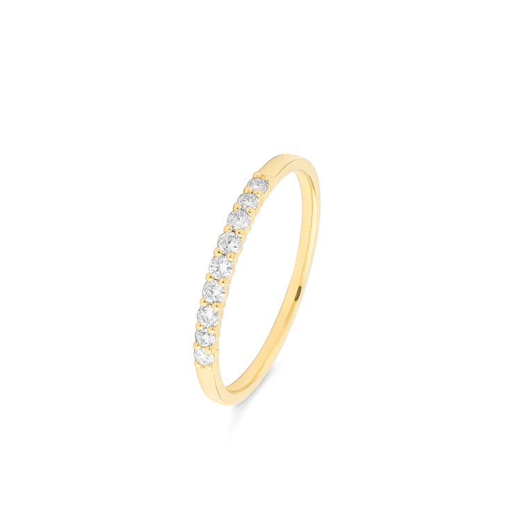 Facet Classic Memoirering in 750/18 Karat Gelbgold