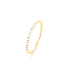 Facet Classic Memoirering in 750/18 Karat Gelbgold
