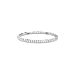 Facet Elastic Tennisarmband mit Brillanten in 750/18 Karat Weissgold