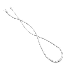 Collier tennis en or blanc 18 carats avec diamants