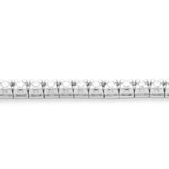 Facet Tennisarmband mit Brillanten in 750/18 Karat Weissgold