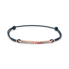 Facet Tennisarmband mit farbigen Topas Edelsteine in 18 Karat-750 Roségold
