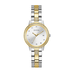 Guess Heartless Analog-Quarz Damenuhr in Bicolor 34 MM - GW0725L1