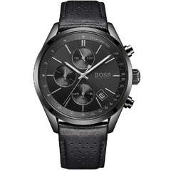 Hugo Boss Herrenuhr Chronograph in Schwarz 