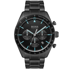 Montre chronographe Hugo Boss pour homme, noire - HB1513675