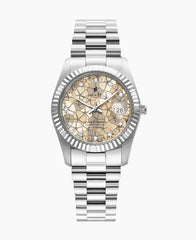 Montre à quartz pour femme Inspiration Flower de Jacques Du Manoir - JWL02602