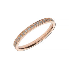 Halb-Memoire Gold Damenring mit 20 Diamanten - ETH M 0008