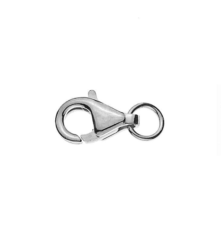 Karabiner Weissgold 375 9x5mm