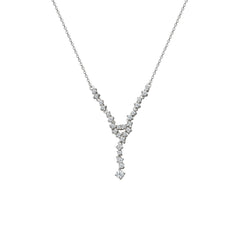 18 Karat - 750 Gelbgold Halskette mit Diamanten - KL0001071