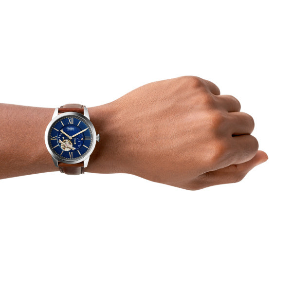 Fossil Townsman Automatik 44mm Herrenuhr aus Lederband - ME3110