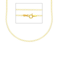 18 Karat Gelbgold Herren Halskette - MGD040GG