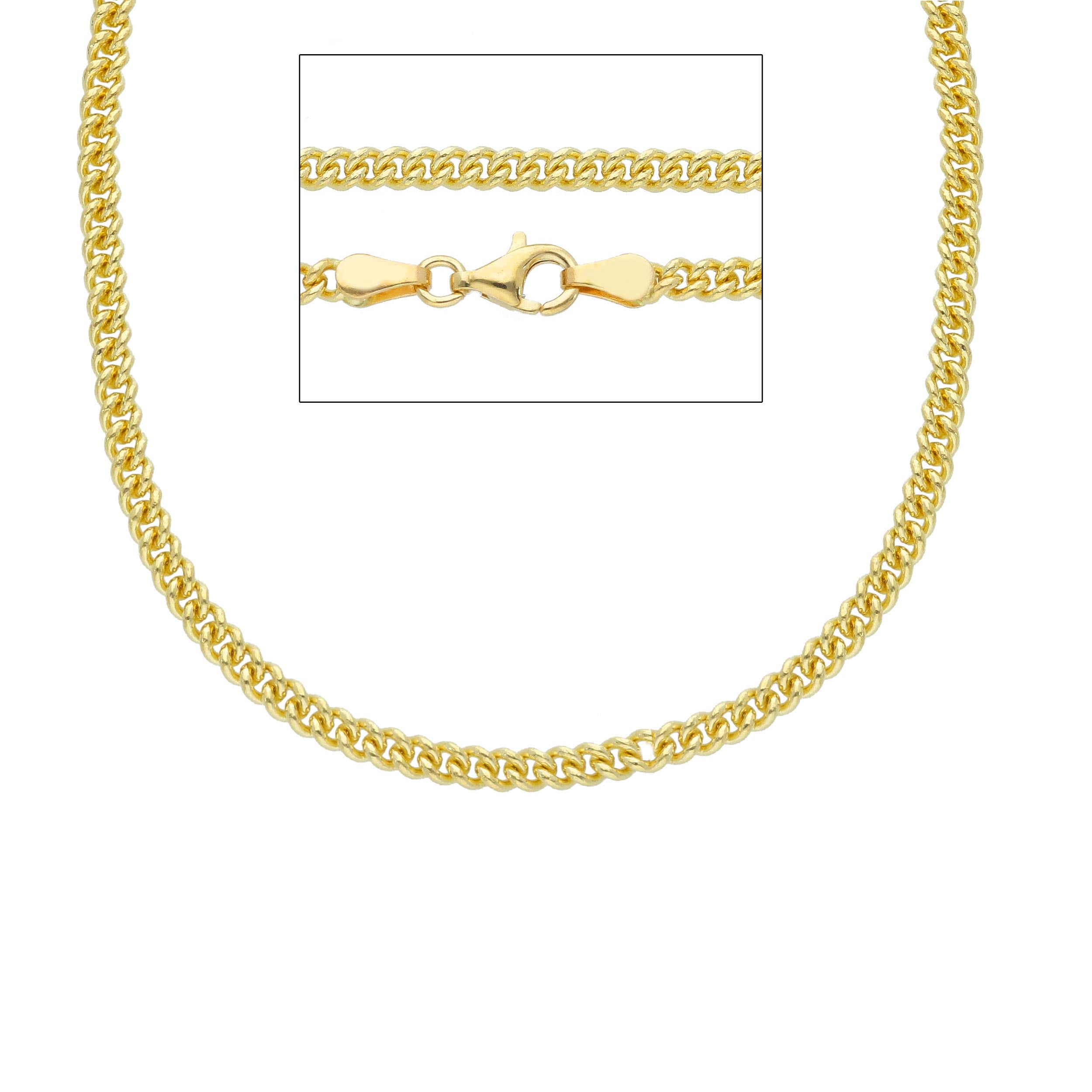 18 Karat Gelbgold Herren Halskette - MGT080GG