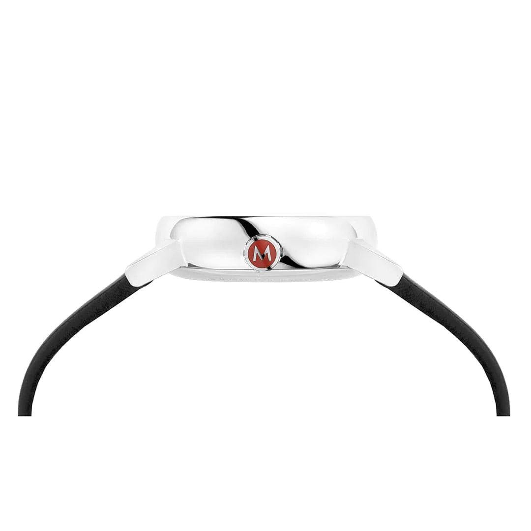 Mondaine EVO2 Quarz Damenuhr aus Schwarzes Leder, 30 MM - MSE.30110.LBV