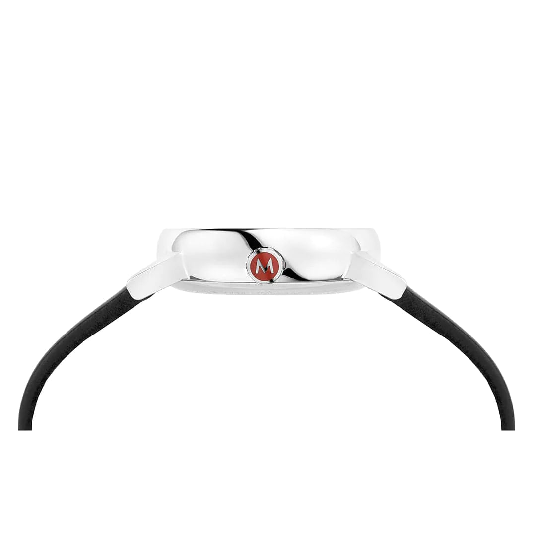 Mondaine EVO2 Quarz Damenuhr aus Schwarzes Leder, 30 MM - MSE.30210.LBV