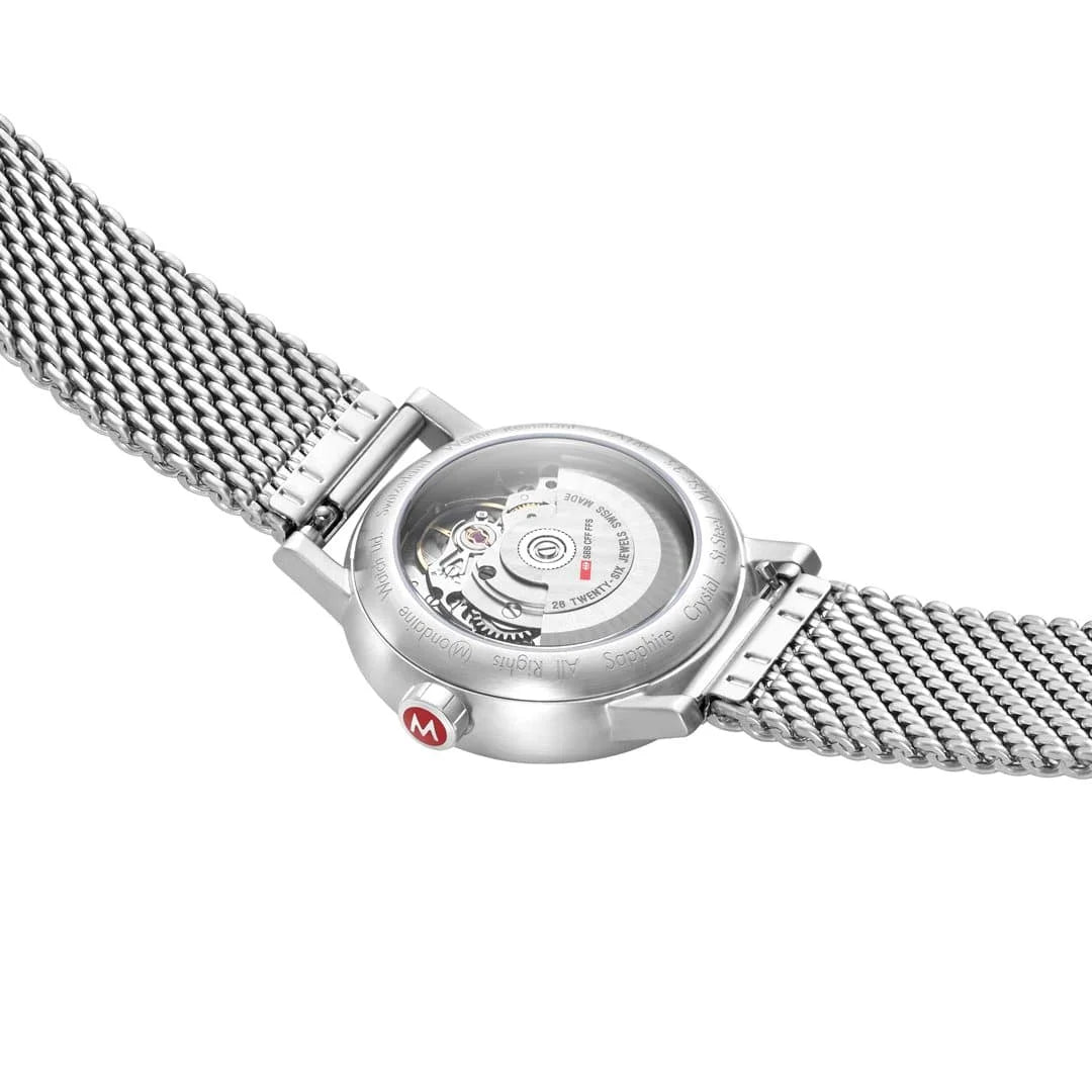 Mondaine EVO2 Automatik Herrenuhr aus Edelstahl, 35 MM - MSE.35610.SM