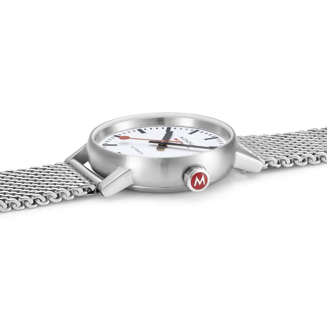 Mondaine EVO2 Automatik Herrenuhr aus Edelstahl, 35 MM - MSE.35610.SM