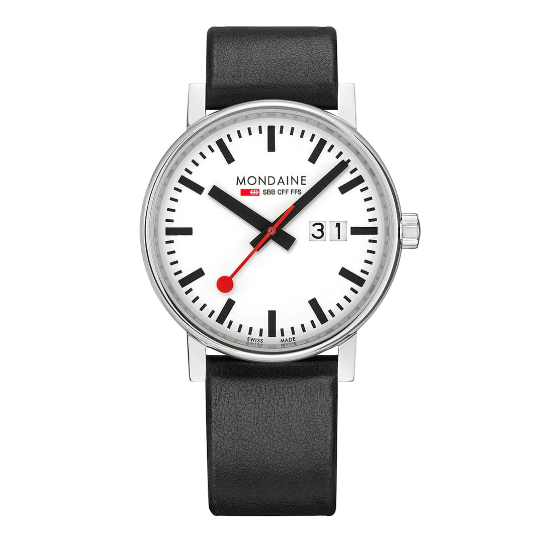 Mondaine EVO2 Herrenuhr aus Leder, 40 MM - MSE.40210.LBV