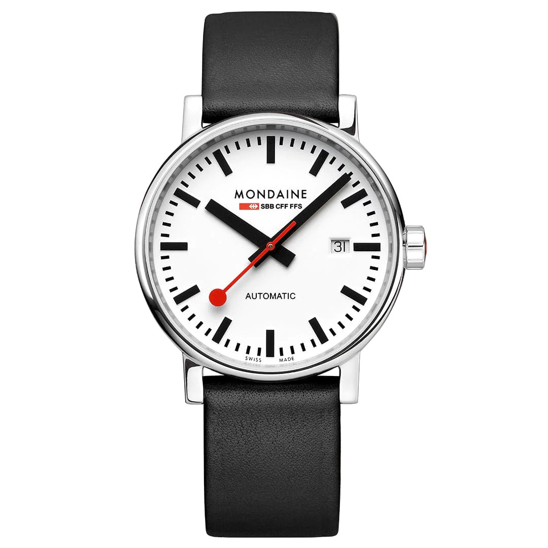 Mondaine EVO2 Automatik Herrenuhr aus Leder, 40 MM - MSE.40610.LBV