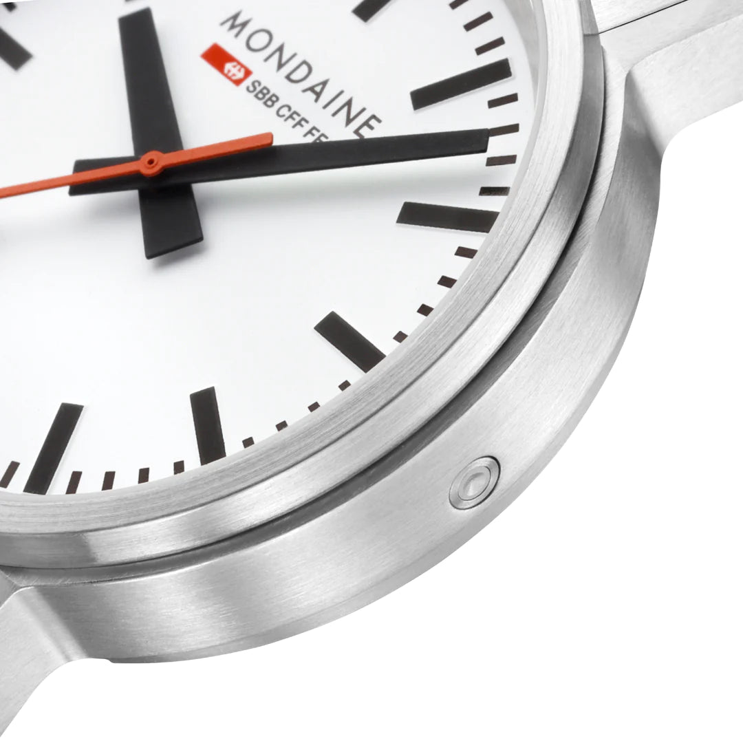 Mondaine Stop2Go Herrenuhr aus Edelstahl, 41 MM - MST.4101B.SJ.2SE