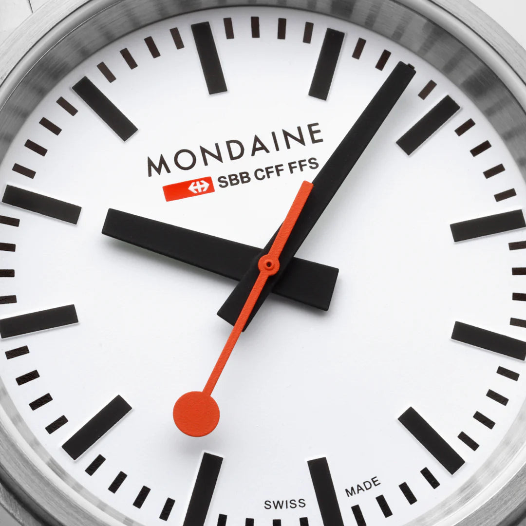Mondaine Stop2Go Herrenuhr aus Edelstahl, 41 MM - MST.4101B.SJ.2SE