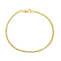 Massives Königsketten-Armband – 18K 750 Gelbgold- MZM040GG19