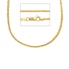 Massive Königsketten Halsketten – 18K 750 Gelbgold - MZM040GG