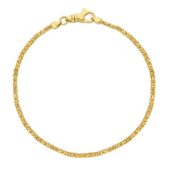 Massives Königsketten-Armband – 18K 750 Gelbgold - MZM050GG19