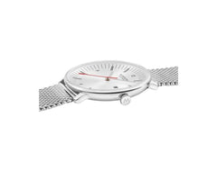 Mondaine Doppio Silver Ø 41 Herrenuhr - MLE.41210.SM