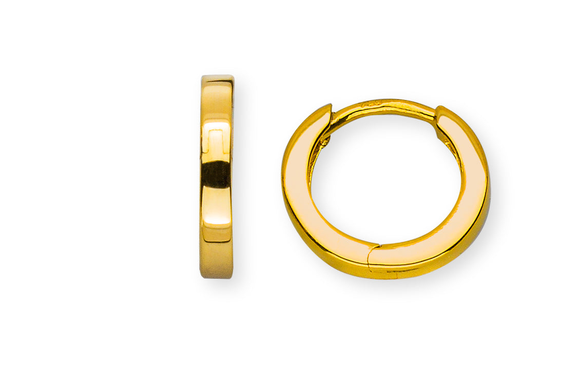 Kreolen Gelbgold 750 U-Profil 11.8mm