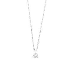 Facet Classic Express Eye Clean Weissgold Diamant Brillant Halskette