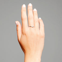 Facet Eye Clean Solitaerring 18Kt, 0,10ct.