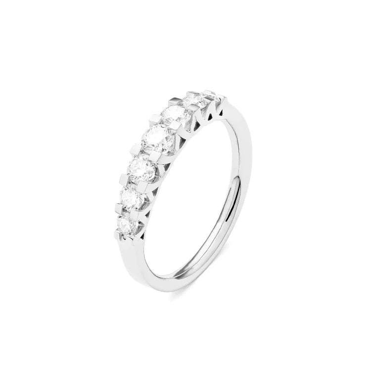 Facet 18K Crisscross Damenring mit Diamanten