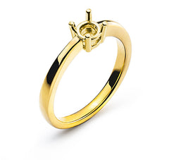 Solitär Ring Rohling Gelbgold 750 für 0.50ct.