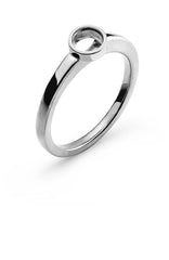 Solitär Ring Rohling Zargen Fassung Weissgold 750 für 0.75 ct.