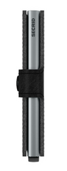 Portefeuille Secrid Mini Stitch Linea Noir avec gravure - MSt-Linea Noir